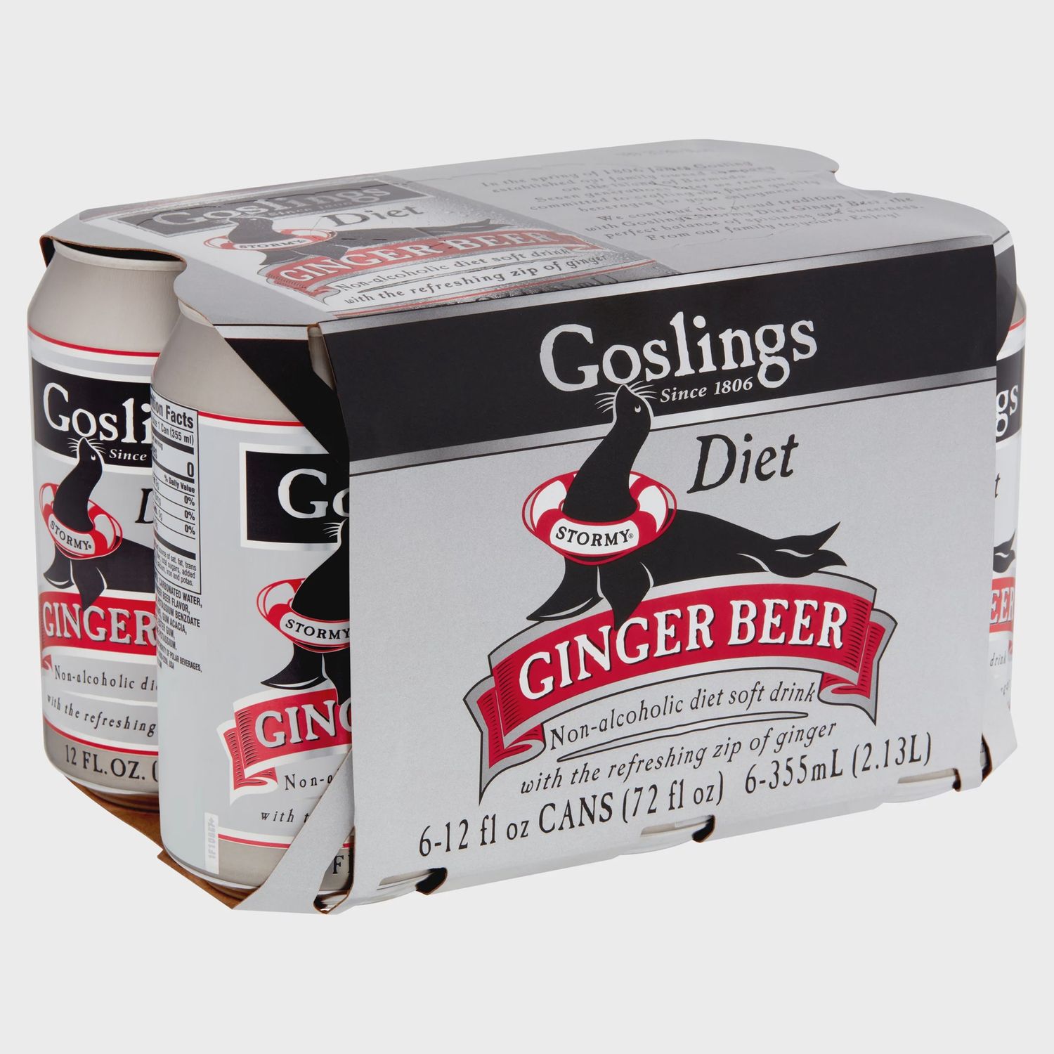 Goslings Diet Ginger Beer 6pk