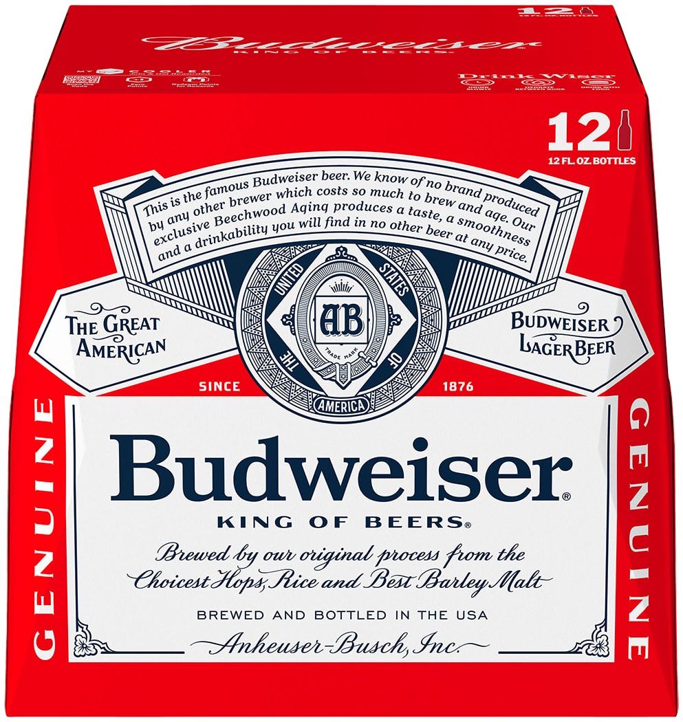Budweiser 12x12 bottles