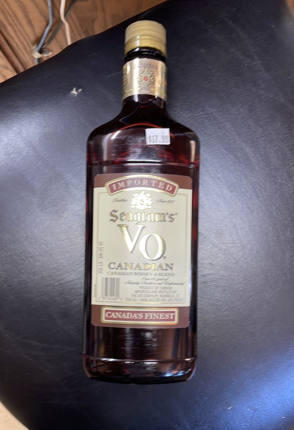 Seagram’s VO Canadian whiskey 750ml