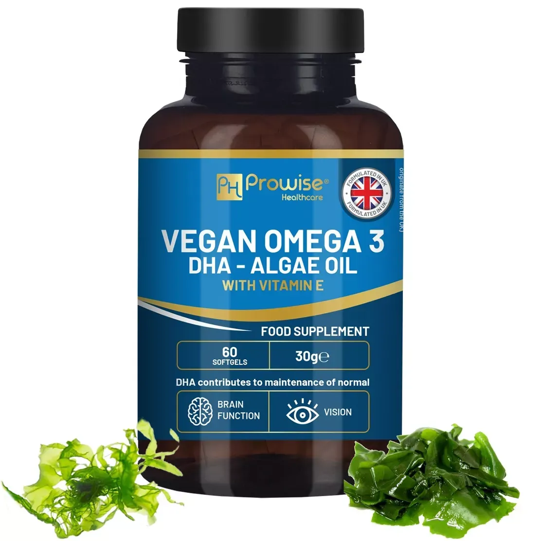 Omega-3 DHA d&#39;huile d&#39;algues - Vegan
