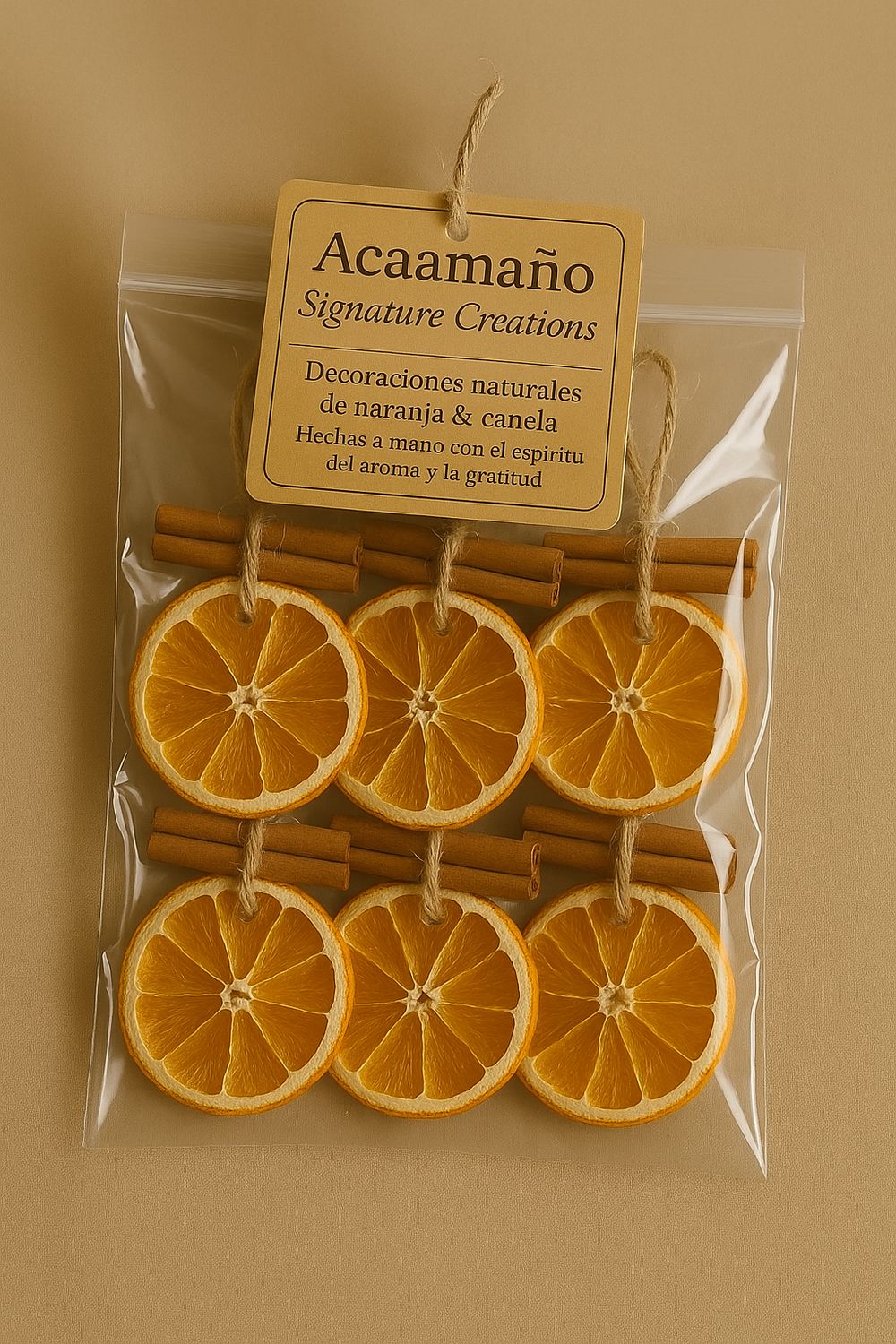 Naranjas Decorativas (Set para Colgar)