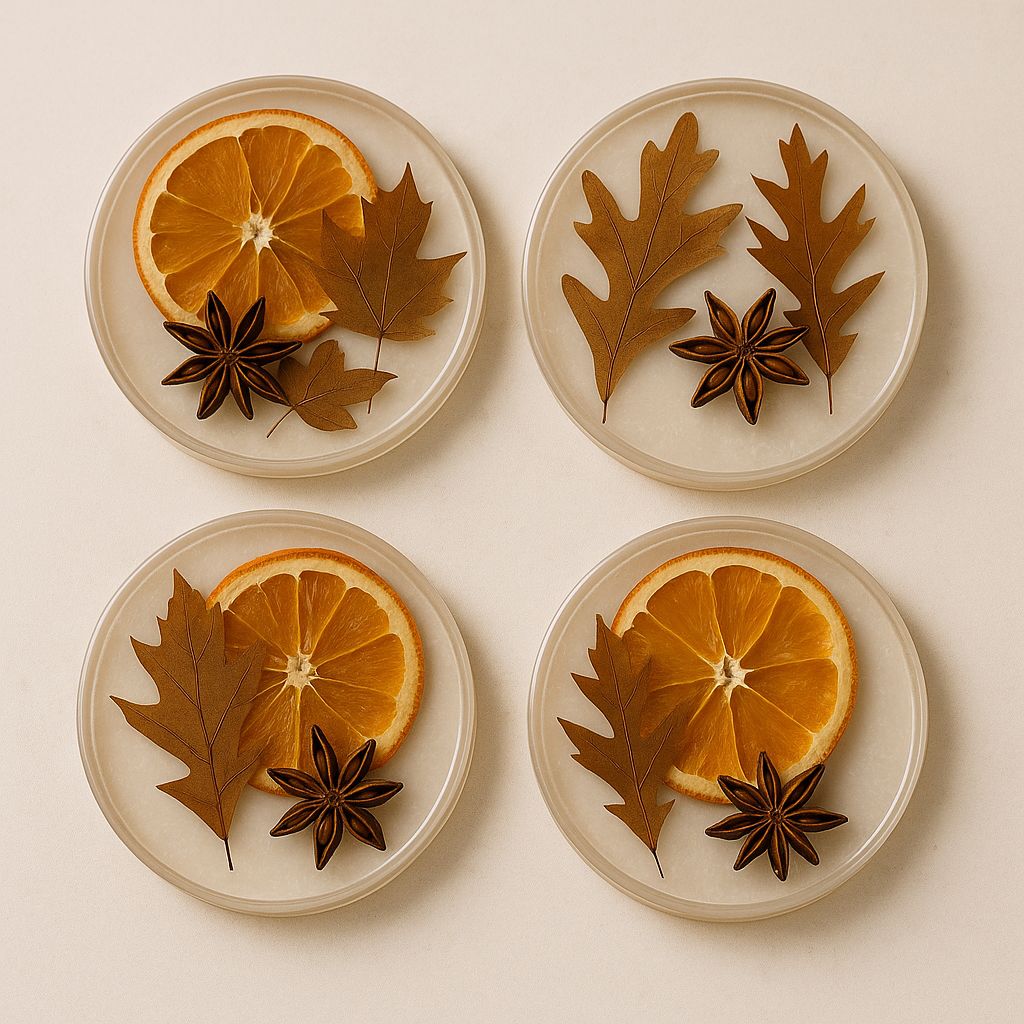 Portavasos de Resina (Set de 4)