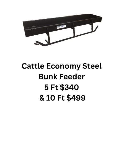 Cattle Economy Steel Bunk Feeder - 5 ft