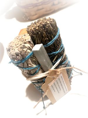 Sage, Palo Santo, Rosemary, Selenite Bundle