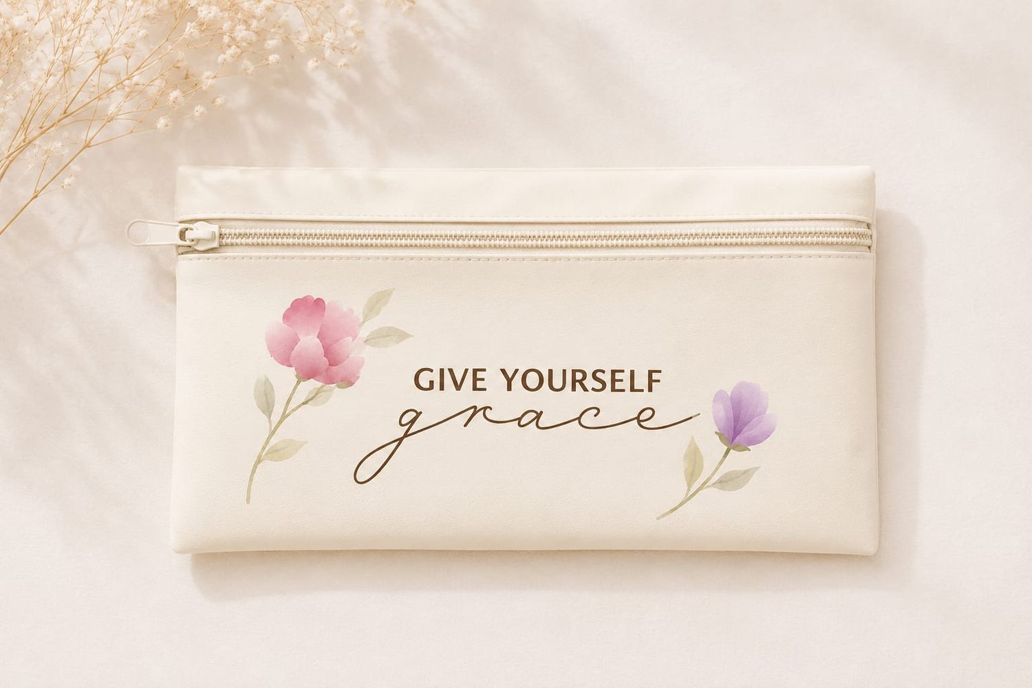 PENCIL POUCH que hace match con tu agenda 2027 GIVE YOURSELF GRACE
