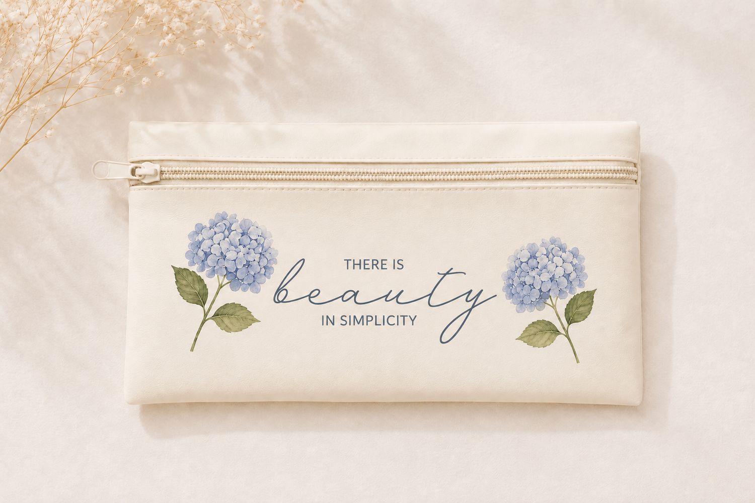 PENCIL POUCH que hace match con tu agenda 2027 THERE IS BEAUTY IN SIMPLICITY