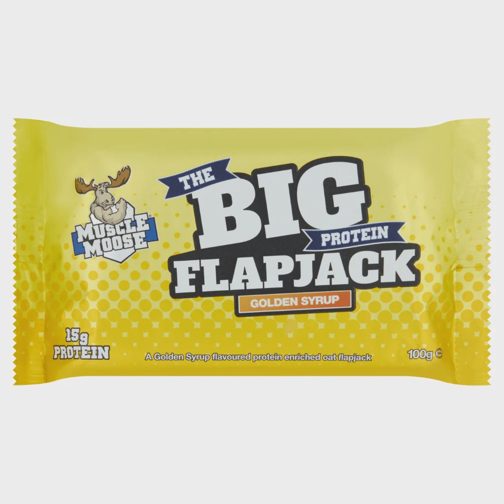 Muscle Moose The Big Protein Flapjack 100g, Flavour: Golden Syrup