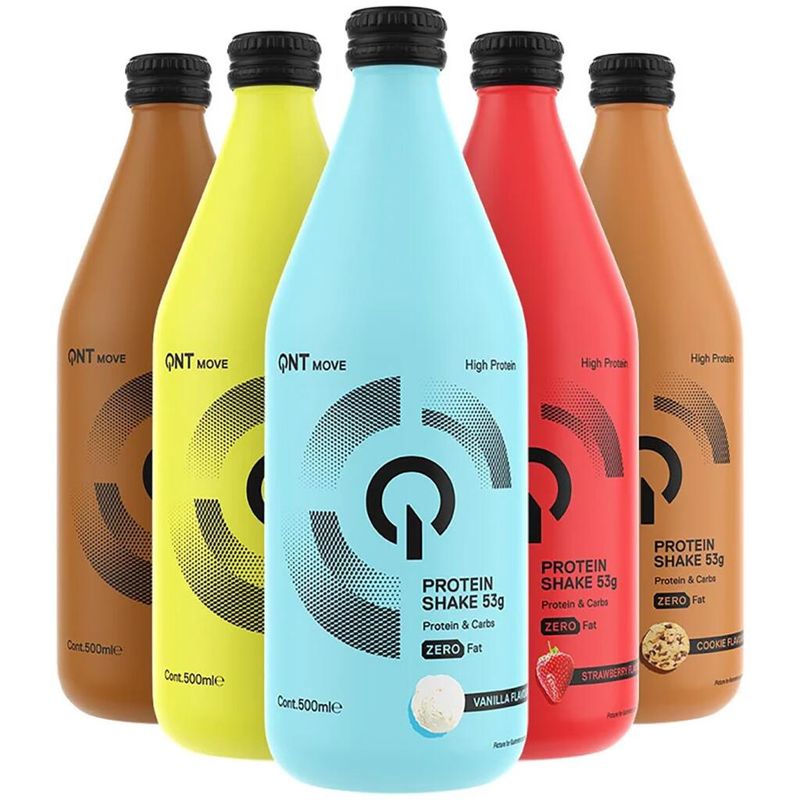 QNT Protein Shake 53g Glass Bottle 500ml