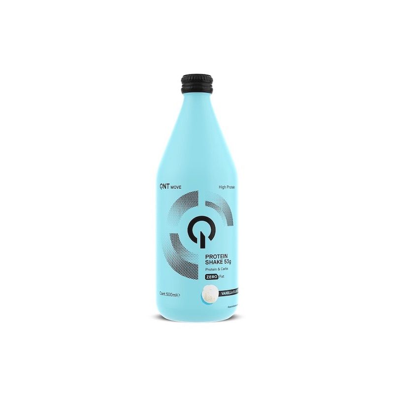 QNT Protein Shake 53g Glass Bottle 500ml, Flavour: Vanilla