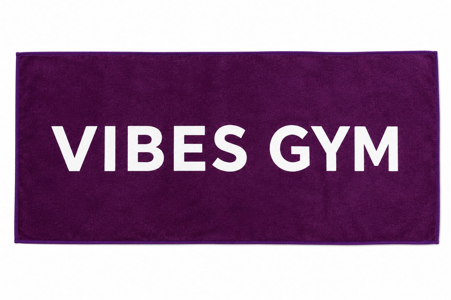 Vibes Gym Sweat Towel, Colour: Purple