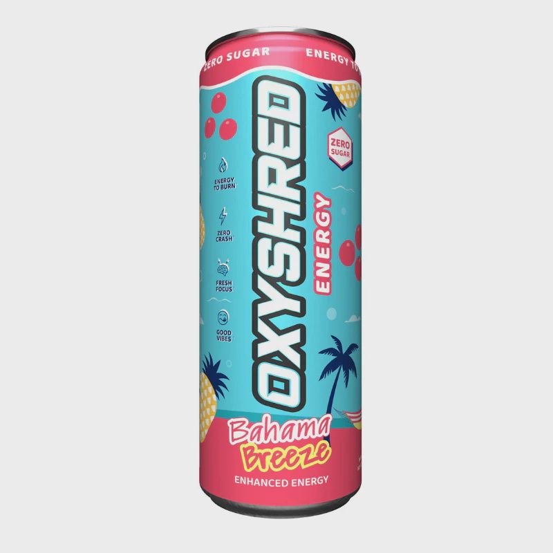 Oxyshred Energy 355ml, Flavour: Bahama Breeze
