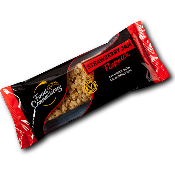 Food Connections Flapjack 100g, Flavour: Strawberry Jam