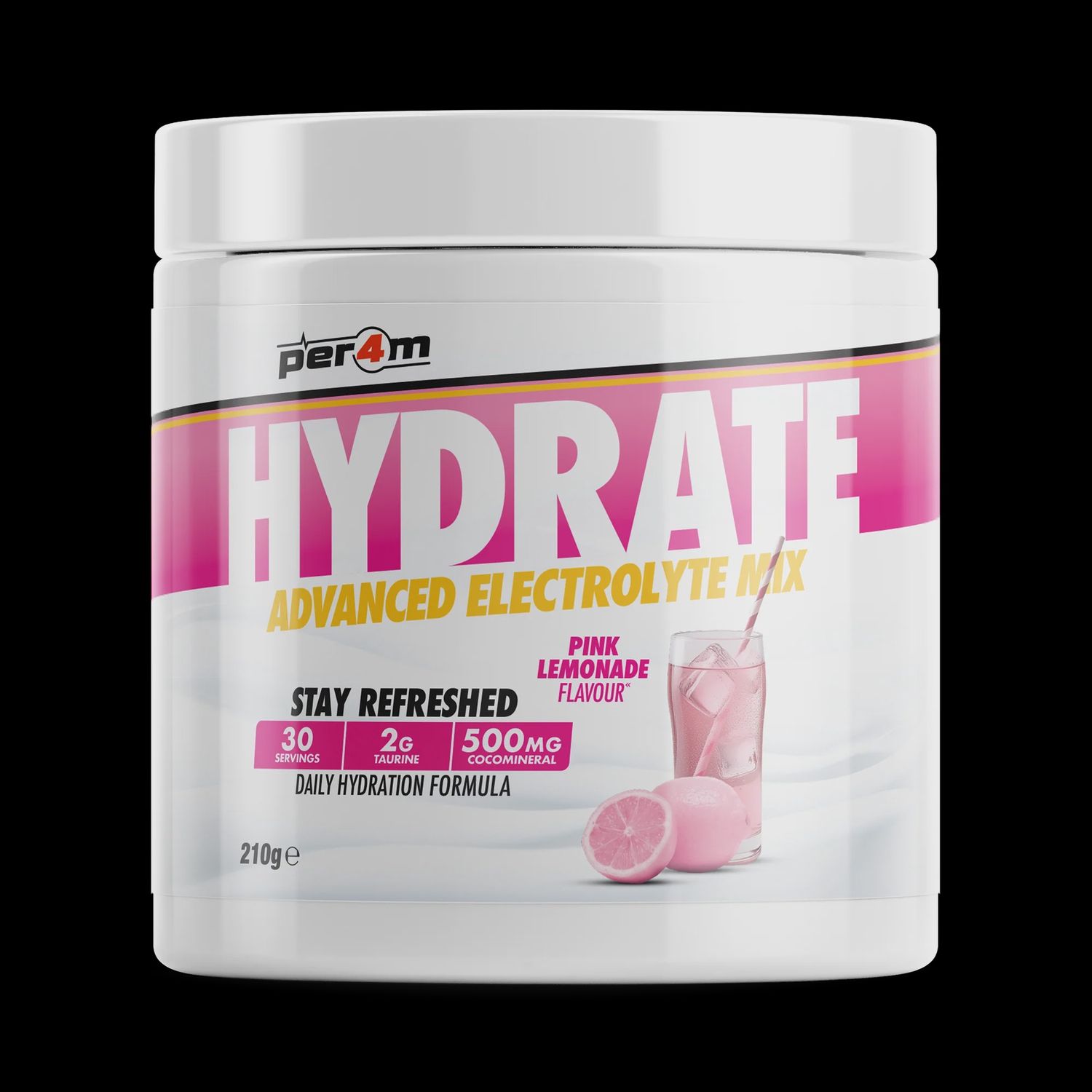Per4m Hydrate Advanced Electrolyte Mix 210g Per4m Hydrate Advanced Electrolyte Mix 210g, Flavour: Pink Lemonade