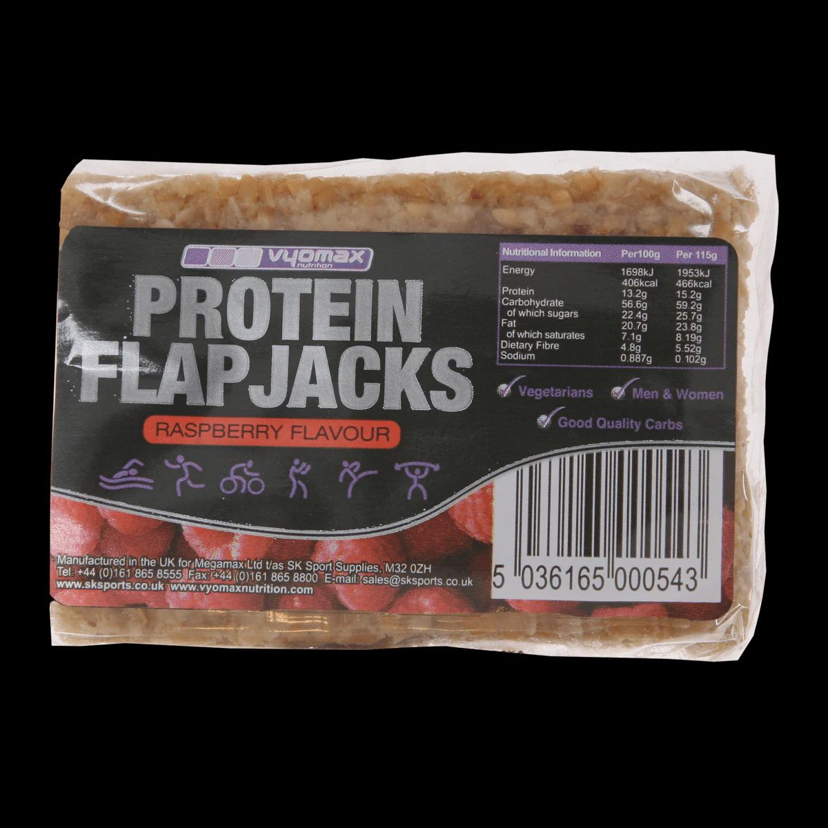 Vyomax Protein Flapjack Vyomax Protein Flapjack, Flavour: Raspberry