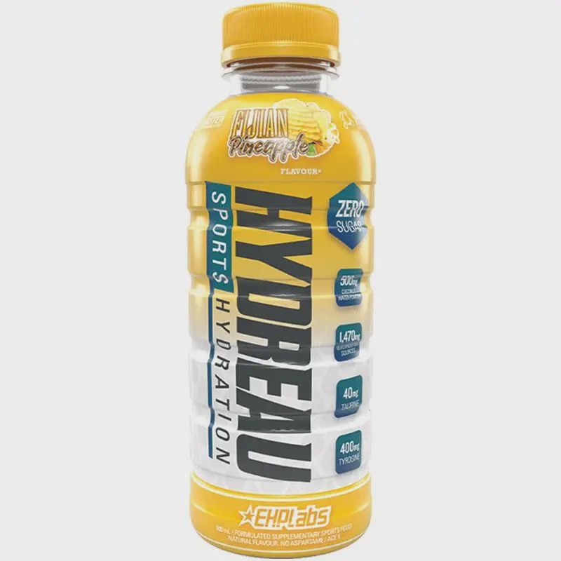 EHP Labs Hydreau Sports Drink 500ml EHP Labs Hydreau Sports Drink 500ml, Flavour: Fijian Pineapple