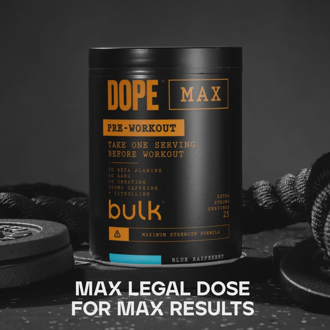DOPE Max Pre-Workout DOPE Max Pre-Workout, Flavour: Blue Raspberry