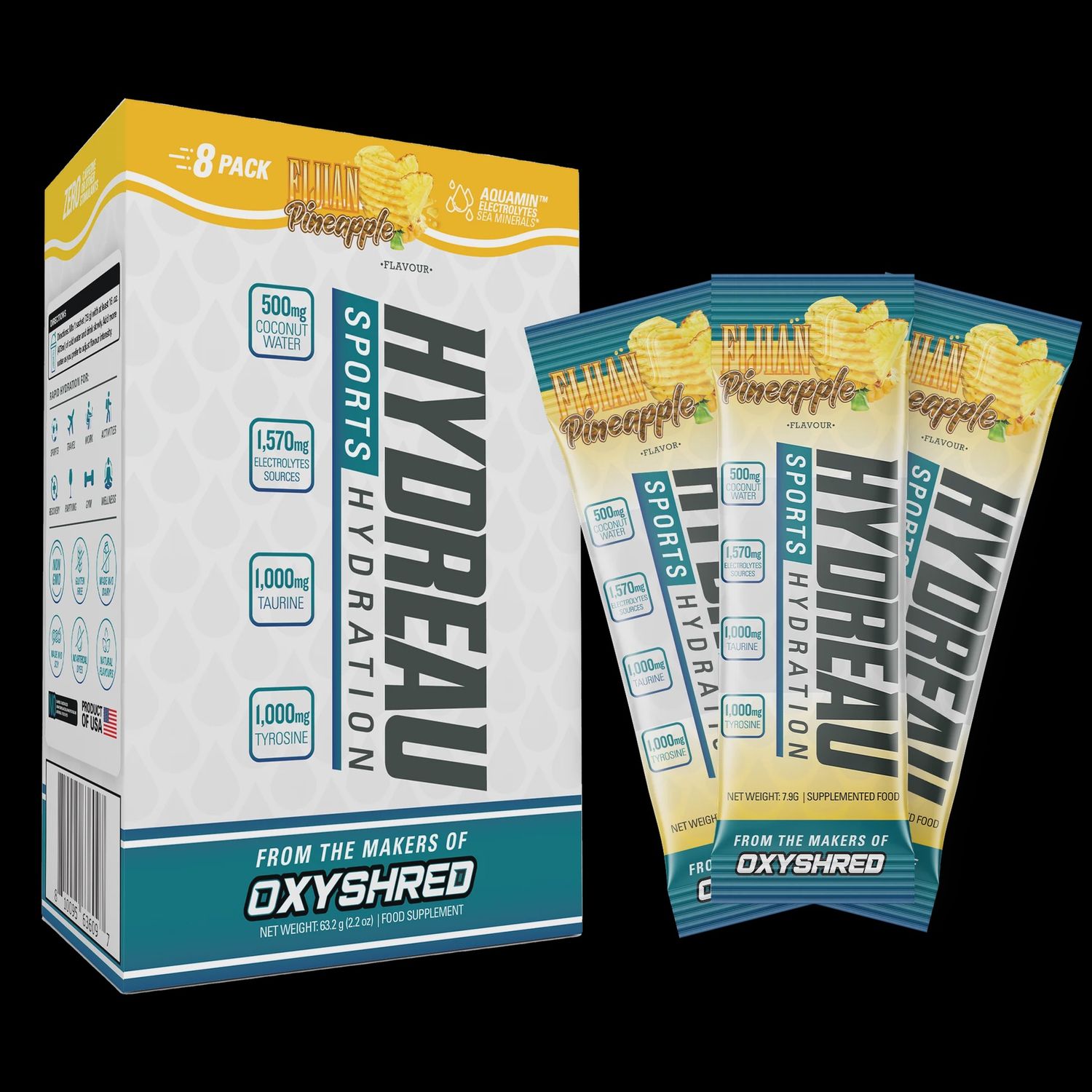 EHP Labs Hydreau SAMPLE Sachet, Flavour: Fijian Pineapple