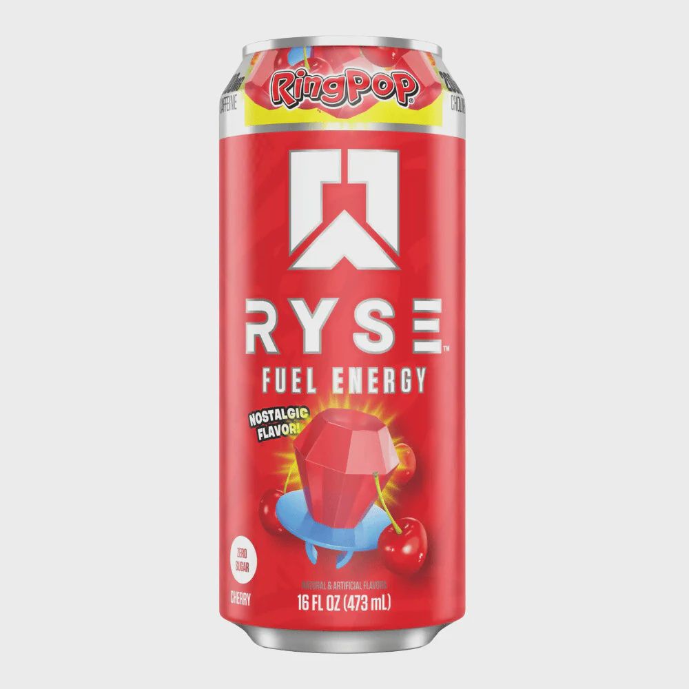 Ryse Fuel Zero Sugar Energy Drink 473ml Ryse Fuel Zero Sugar Energy Drink 473ml, Flavour: Ring Pop Cherry