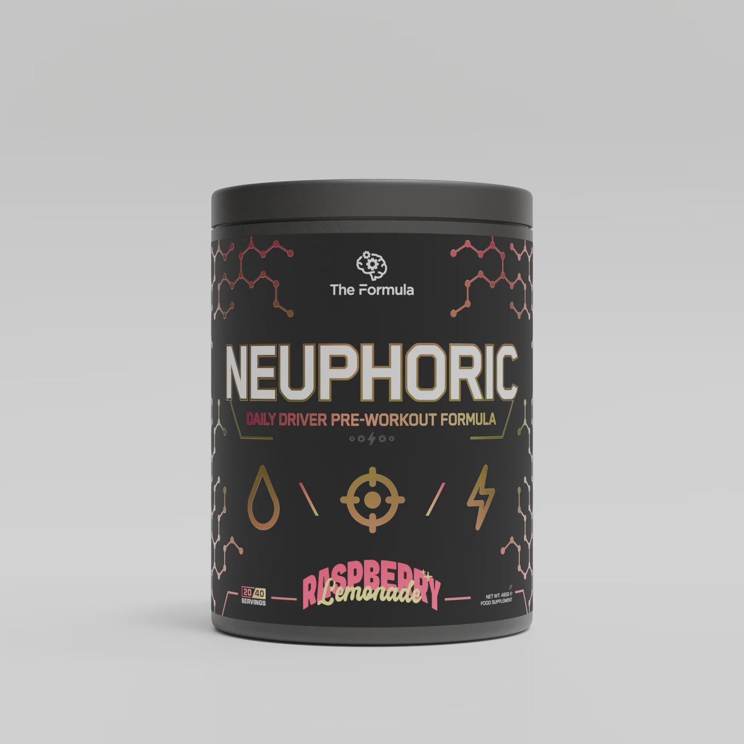 The Formula NEUPHORIC Pre Workout 480g, Flavour: Juicy Melon