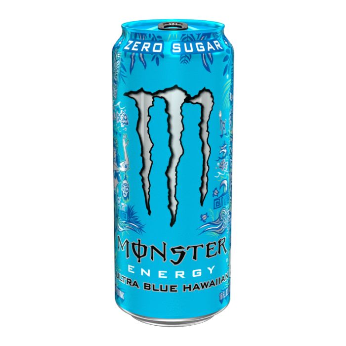 Monster Energy Ultra / Zero Sugar Can (USA/EU Imports) 473ml Monster Energy Ultra / Zero Sugar Can (USA/EU Imports) 473ml, Flavour: Ultra Blue Hawaiian