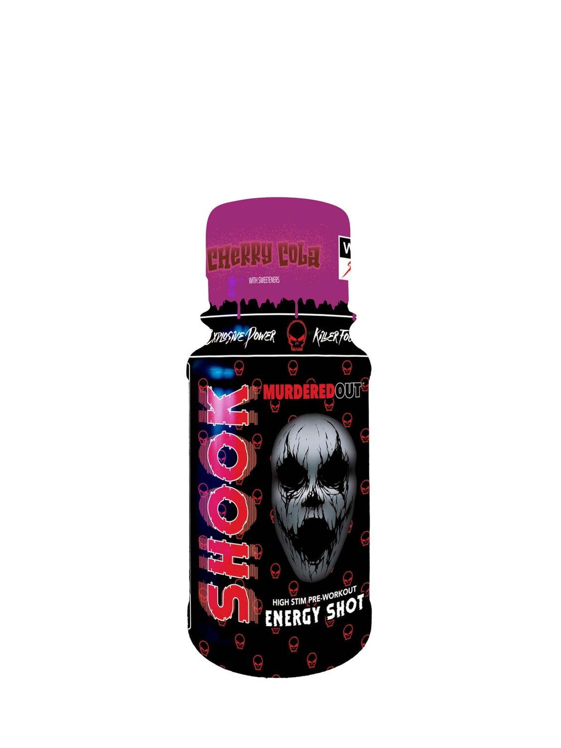 Murdered Out Shook Energy Shot 60ml, Flavour: Cherry Cola