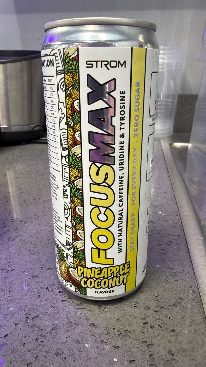 STROM FocusMax 330ml STROM FocusMax 330ml, Flavour: Pineapple Coconut