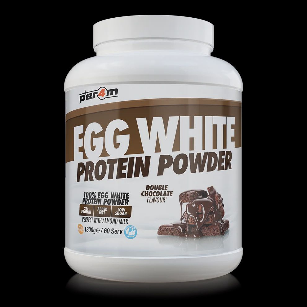 Per4m Egg White Protein Powder 1.8kg Per4m Egg White Protein Powder 1.8kg, Flavour: Double Chocolate, Size: 1.8kg