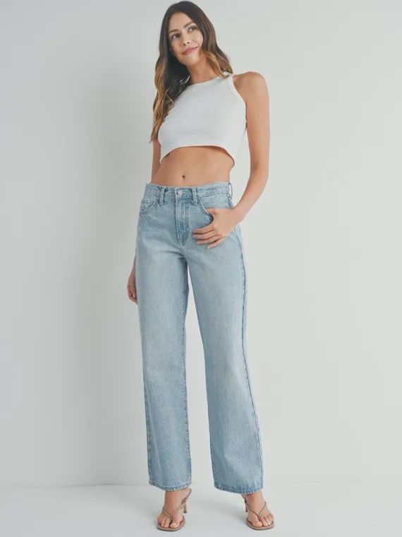 Relaxed Straight Jeans Light