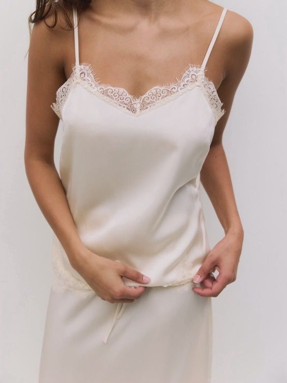 Lace Camisole in Cloud