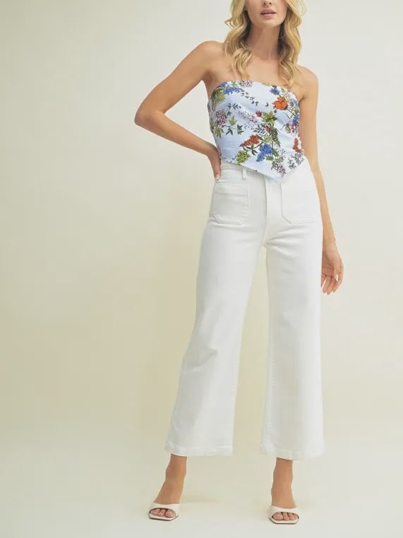 JBD Patch Pocket Jeans White