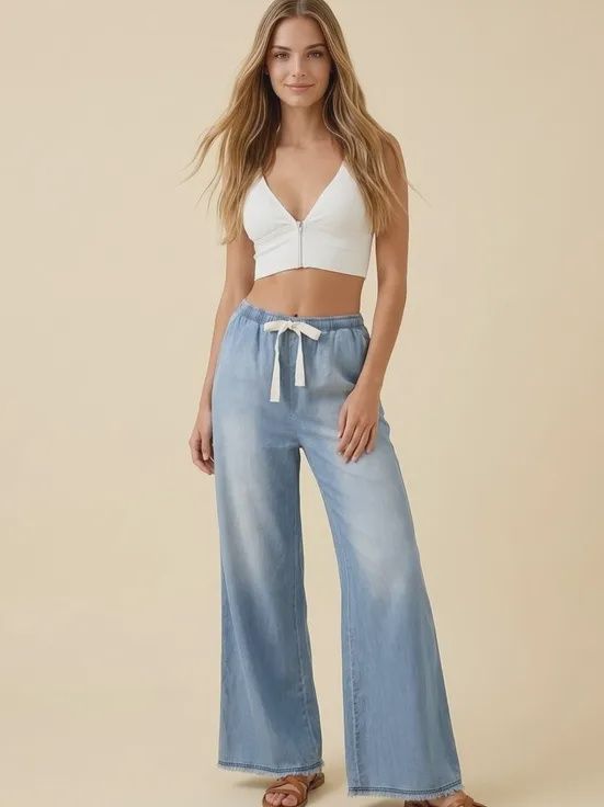 Palazzo Relaxed Denim