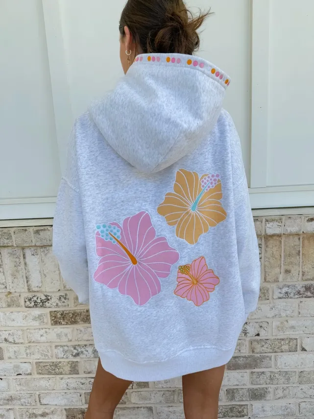 Sunkissed Hibiscus Bloom Grey