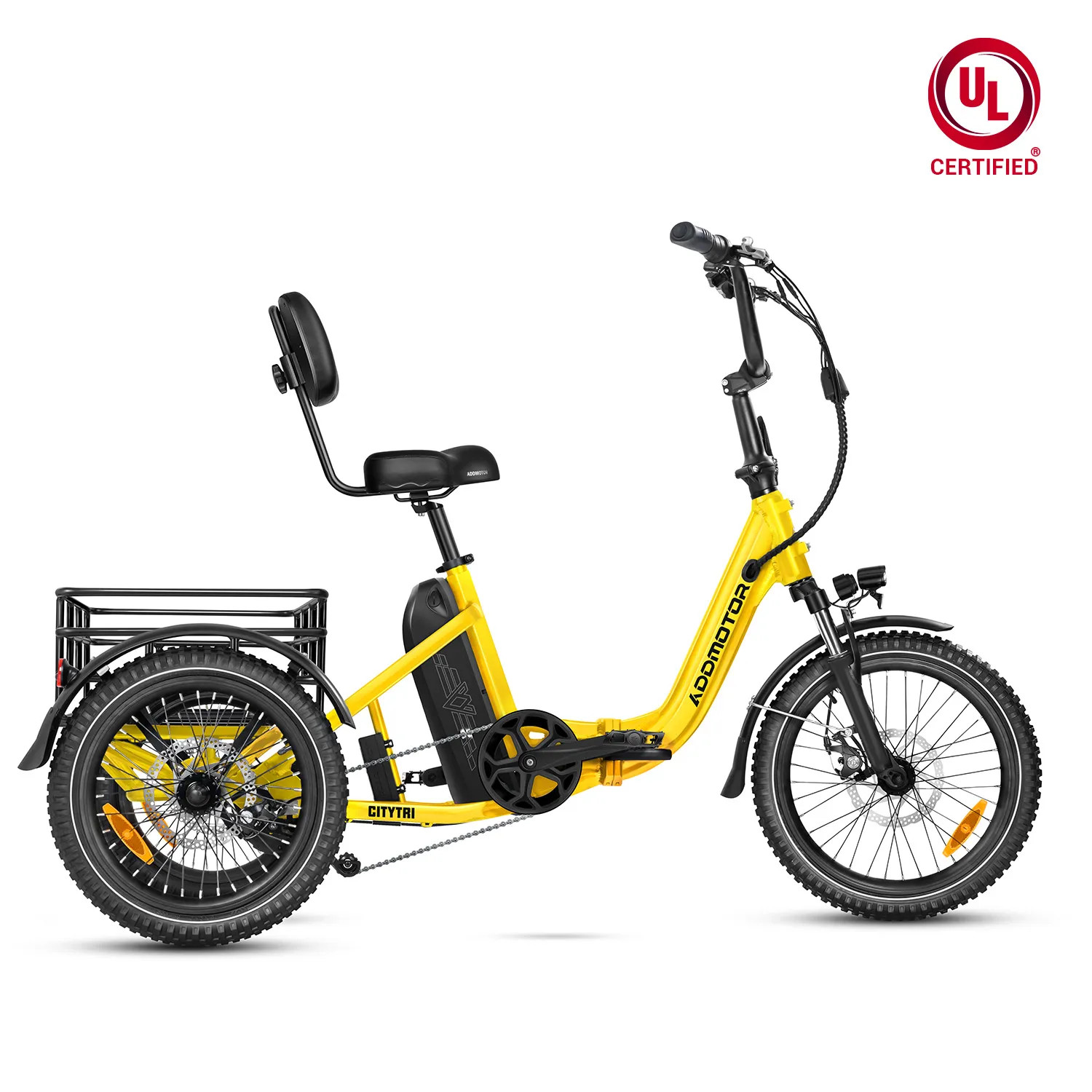 Addmotor Citytri E10 Foldable trike - Yellow