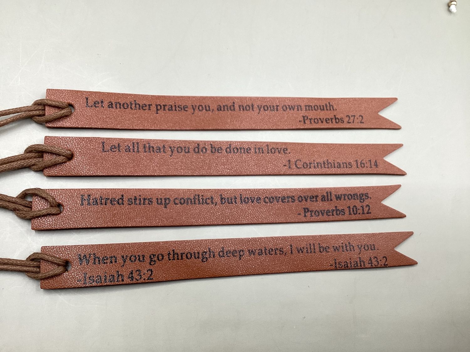 Bookmark - Bible Verses with Scripture references (Natural Colors)