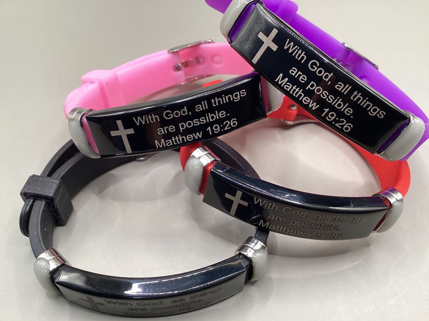 Scripture Faith Bracelet -Matthew 19:26