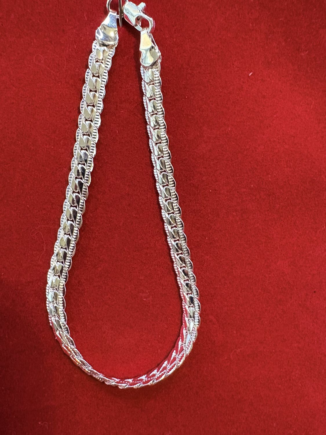 Braided silver-tone Bracelet