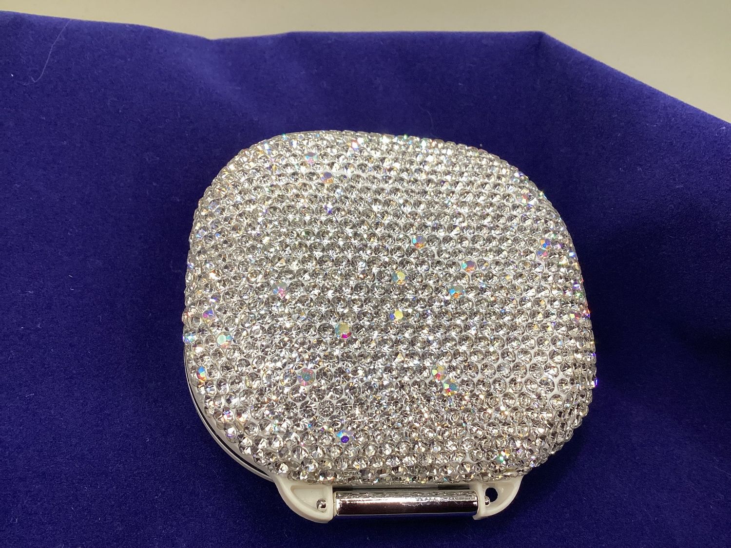 Rhinestone covered Case- Crystal Box Snap closure (Crystals)