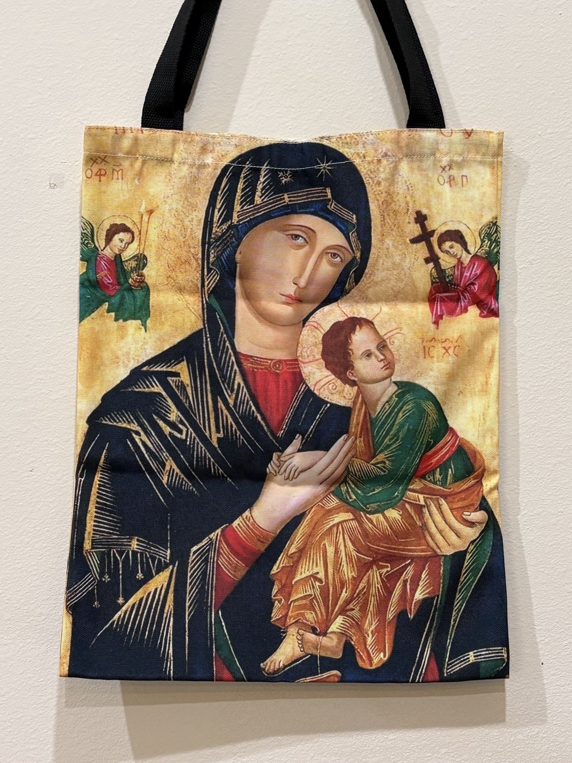 Tote Bags Canvas  with Madonna and Child