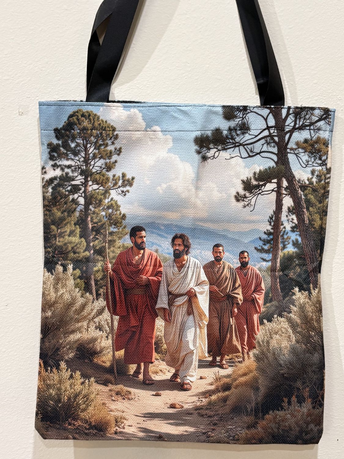 Tote Bags Canvas with Jesus and his Disciples