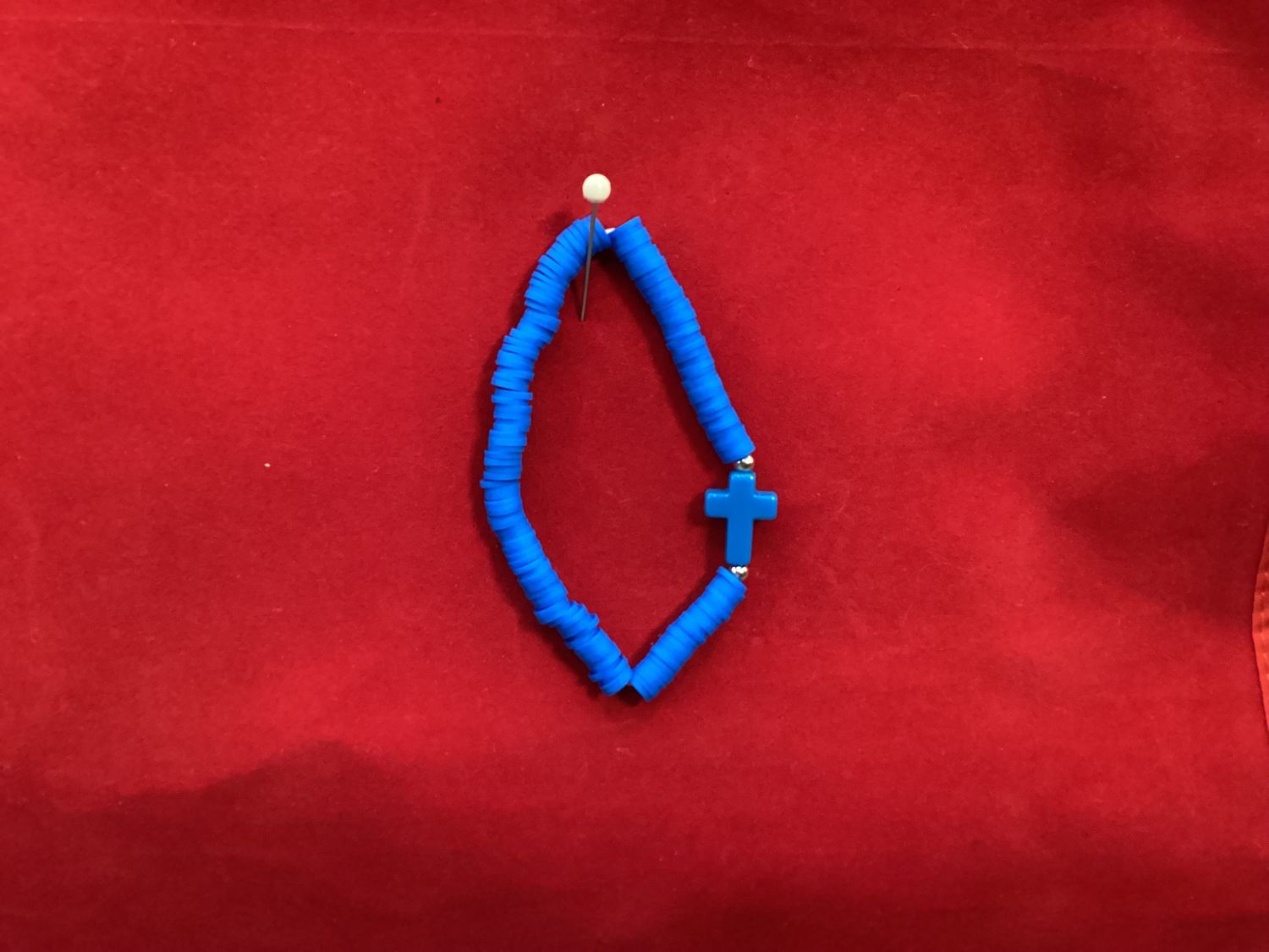 Stretchy Rubberized Royal Blue Bracelet
