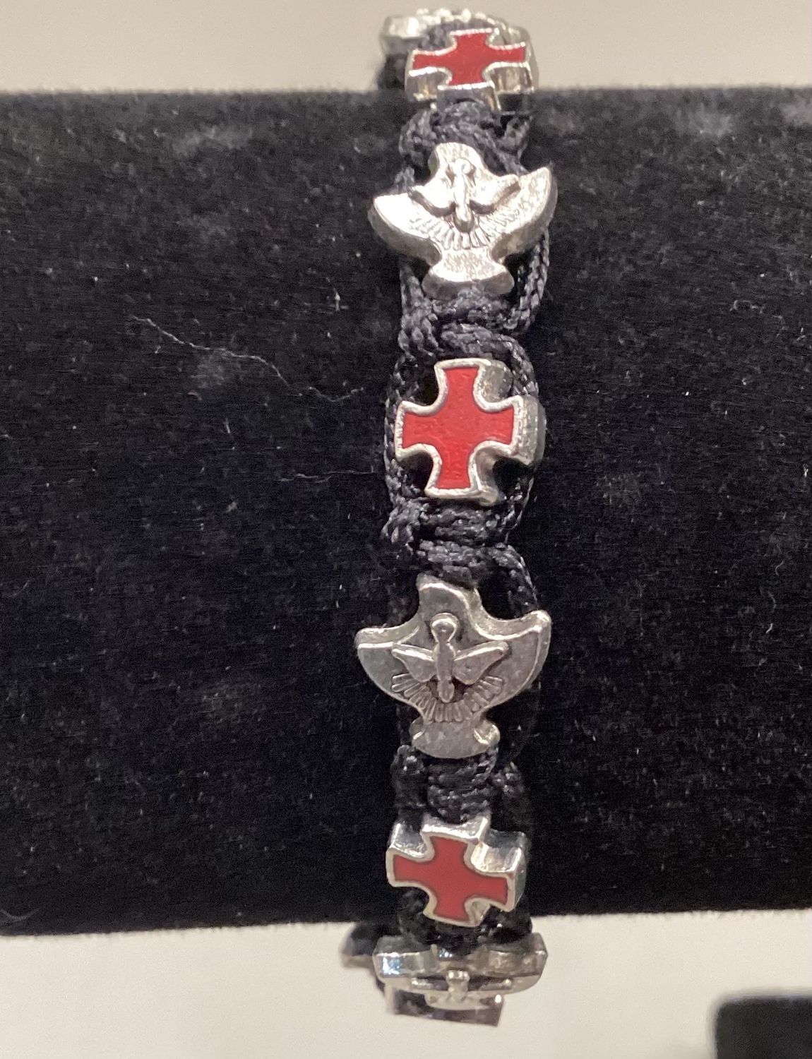 Hand- tied black rope Bracelet