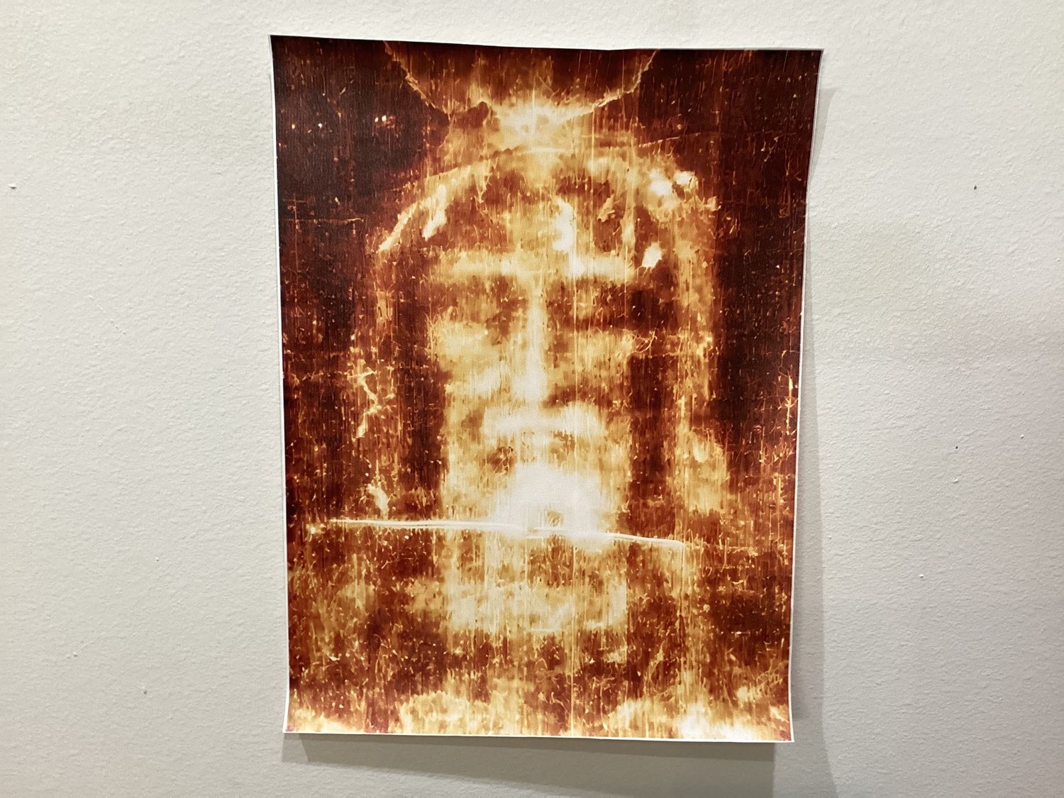 Sacred face of Christ – shrouded inspired wall, art print