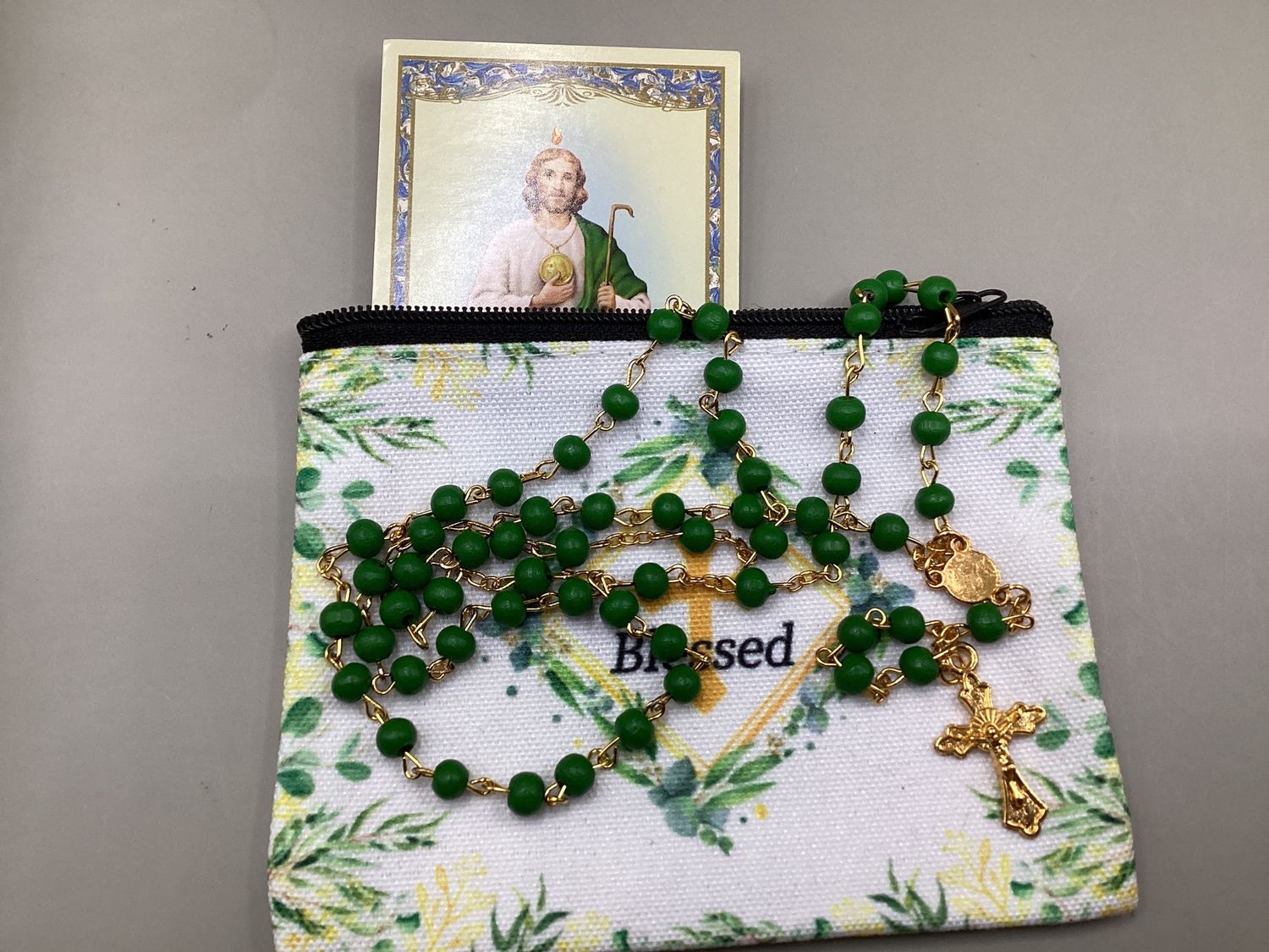 Faith inspired zippered Rosary and accessory pouches