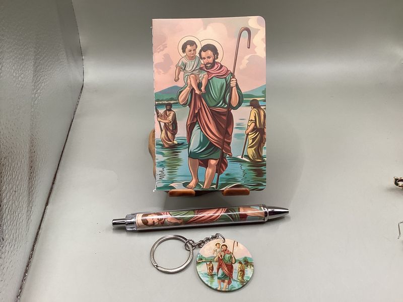 Saint Christopher Journal/devotional notebook kit