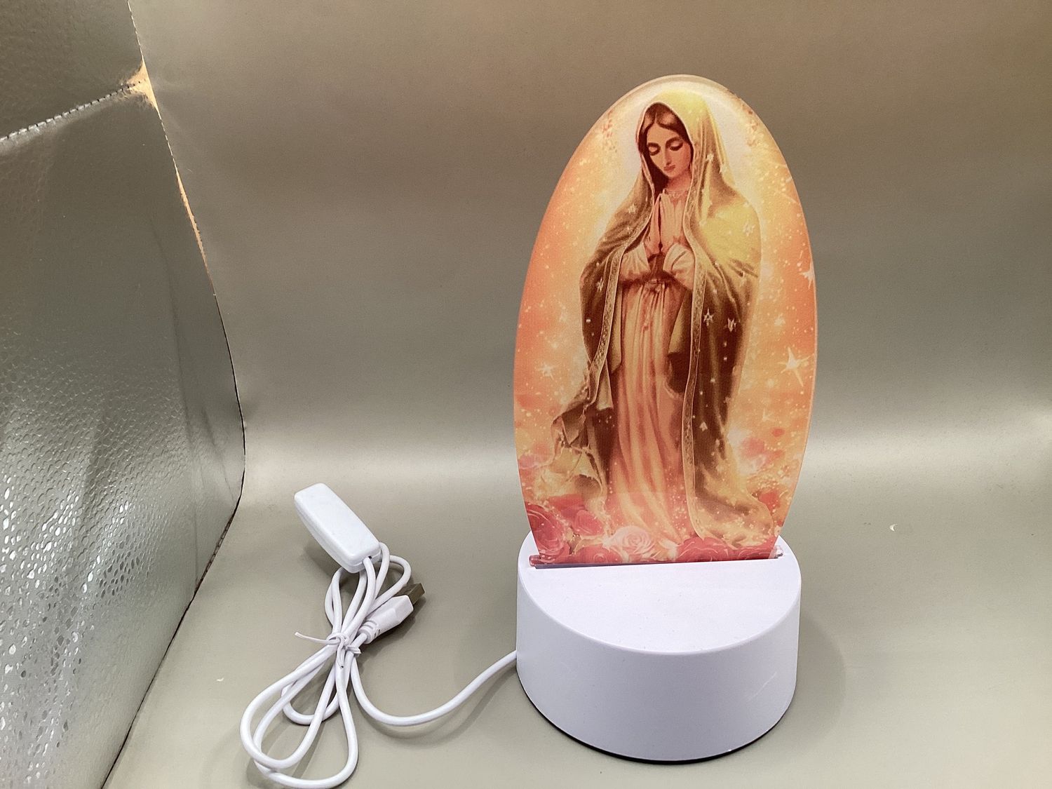 Blessed Mother LED Acrylic Night Light