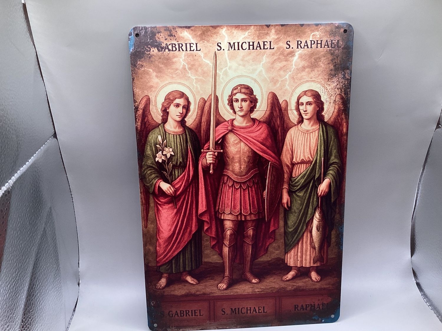 3 Archangels Metal Wall Art