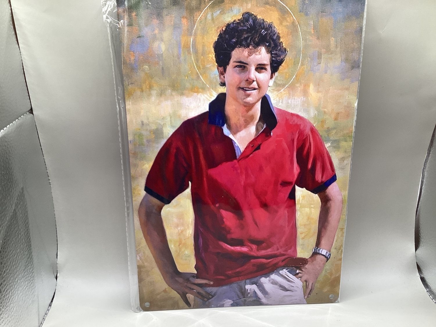 St Carlos Acutis Metal Wall Art