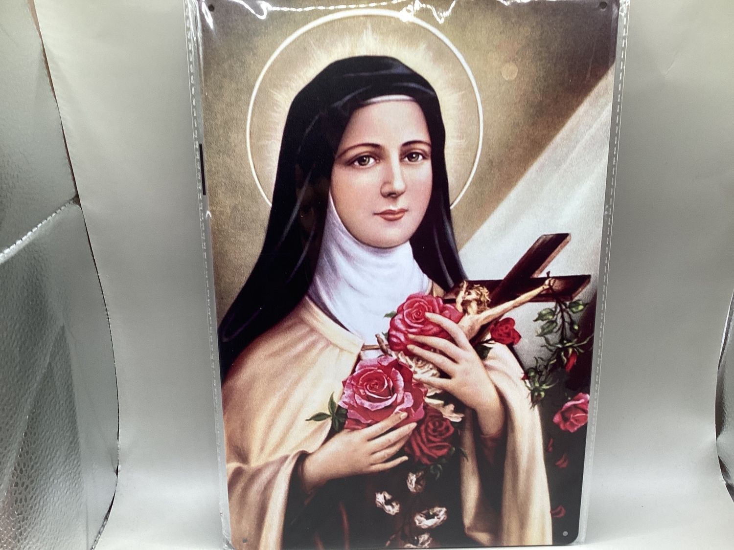 St Therese of Lisieux Metal Wall Art “The Little Flower”