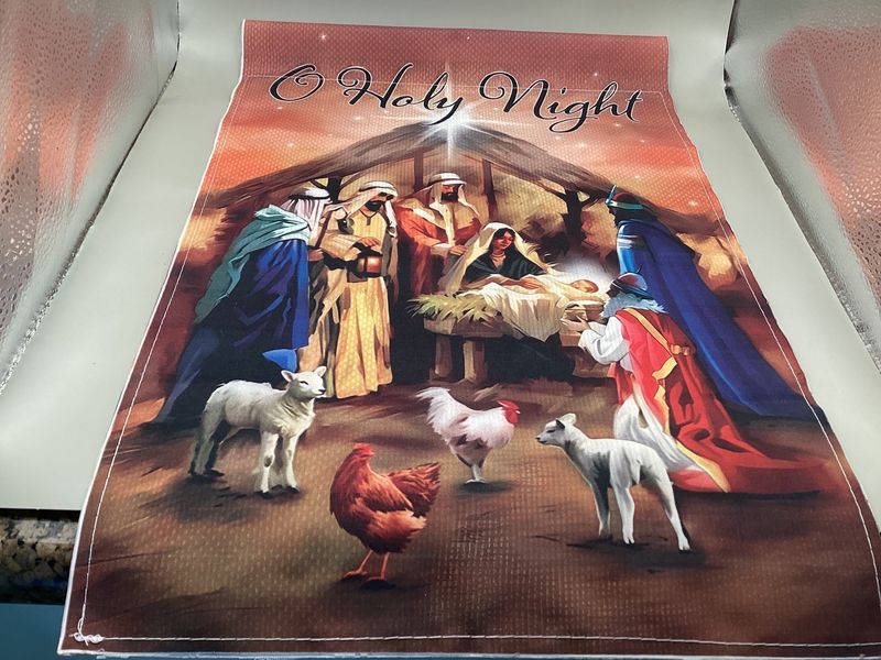 O Holy Night Nativity Garden Flag