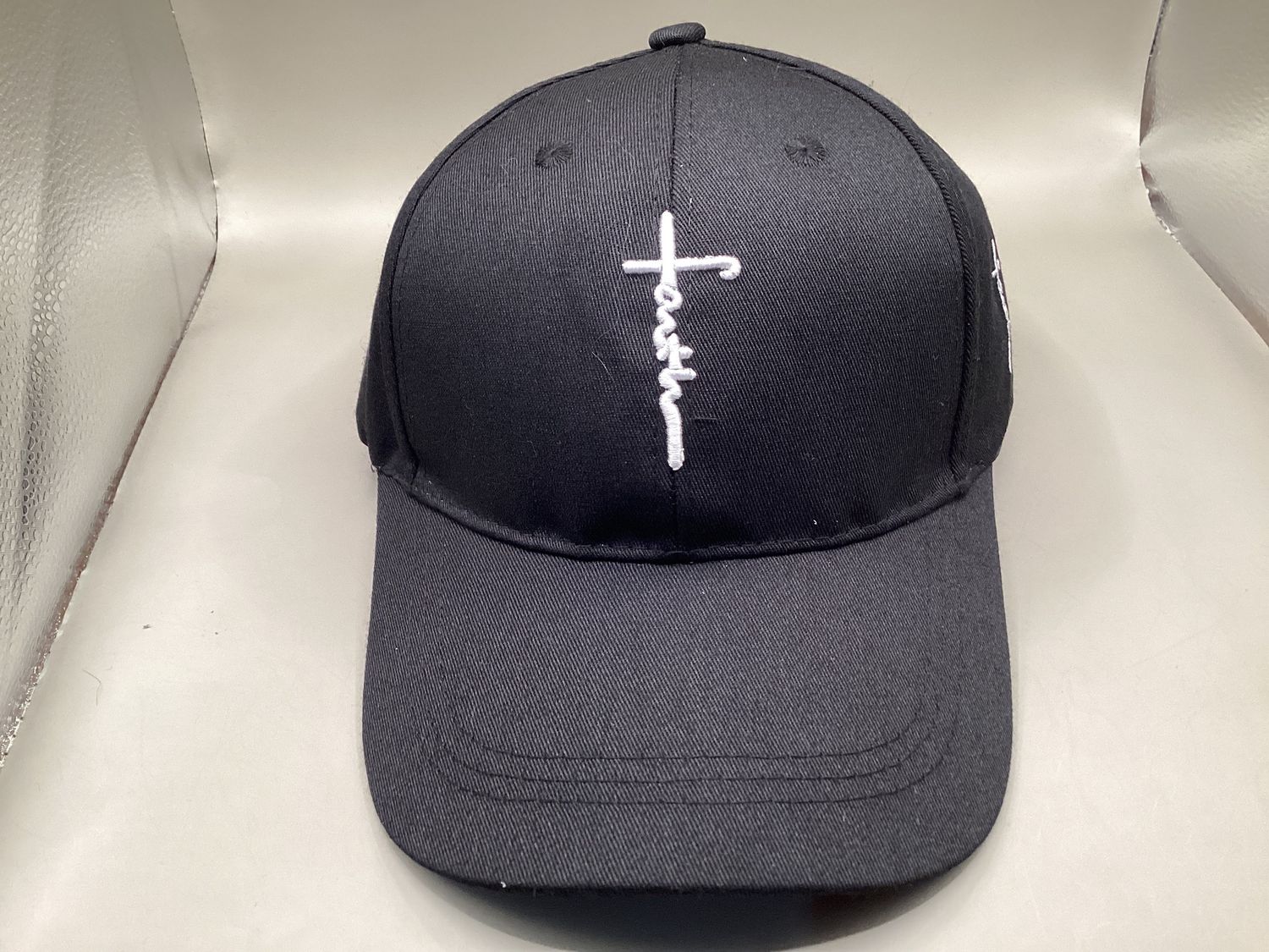 Cross and Faith Embroidered Adjustable Cap